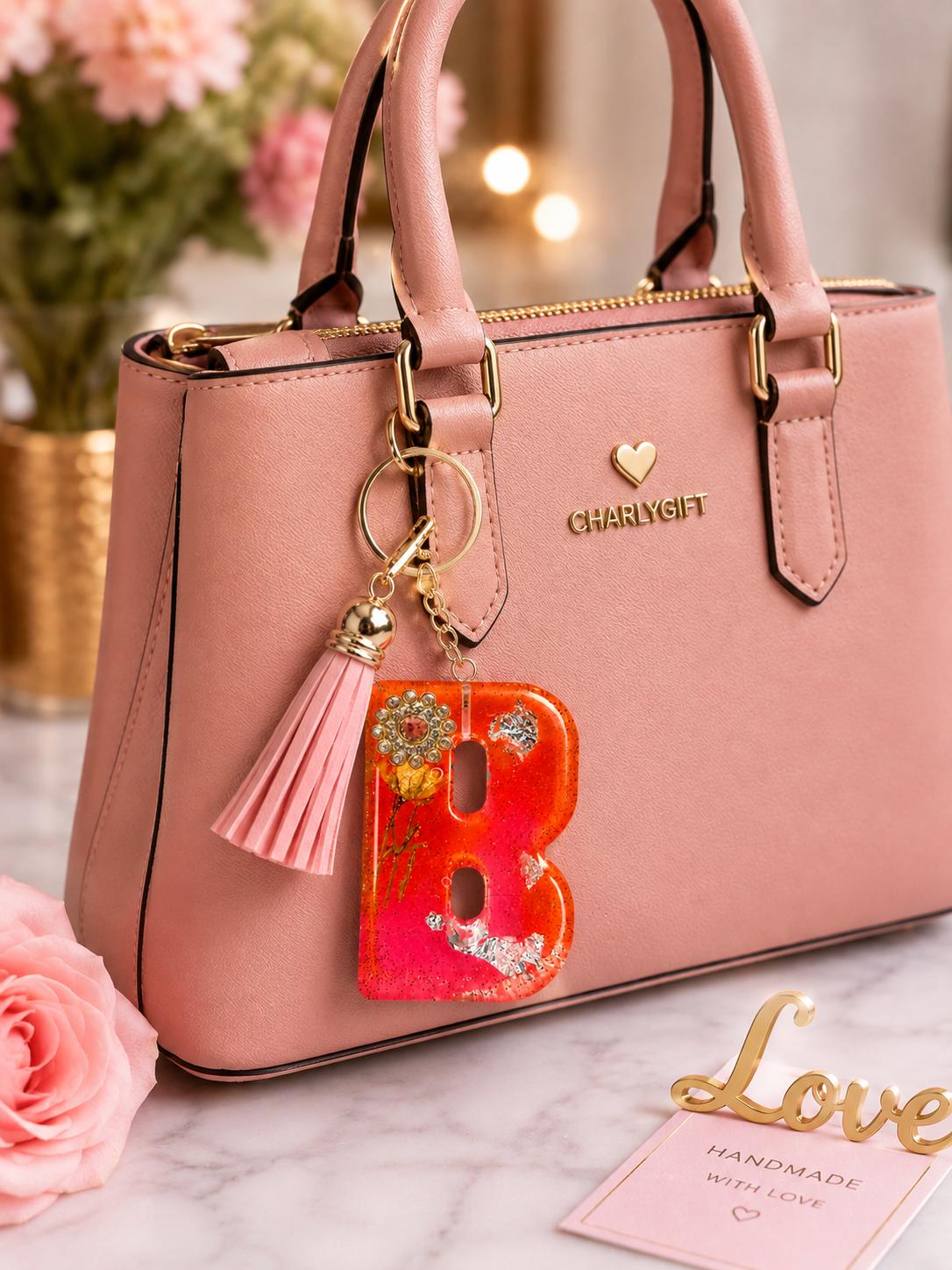 KEYCHAIN, HANDMADE RESIN