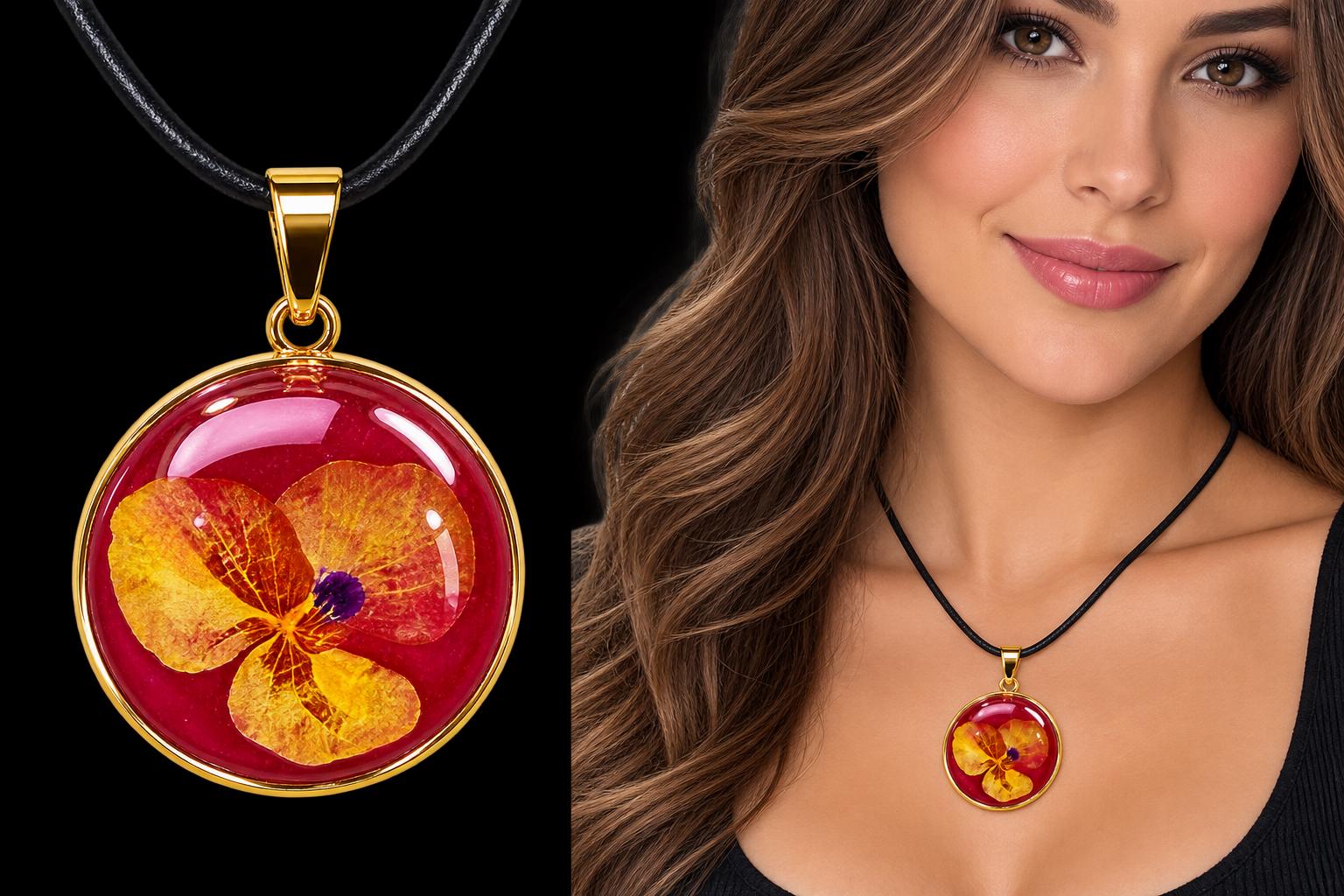 PENDANT WITH FLOWER