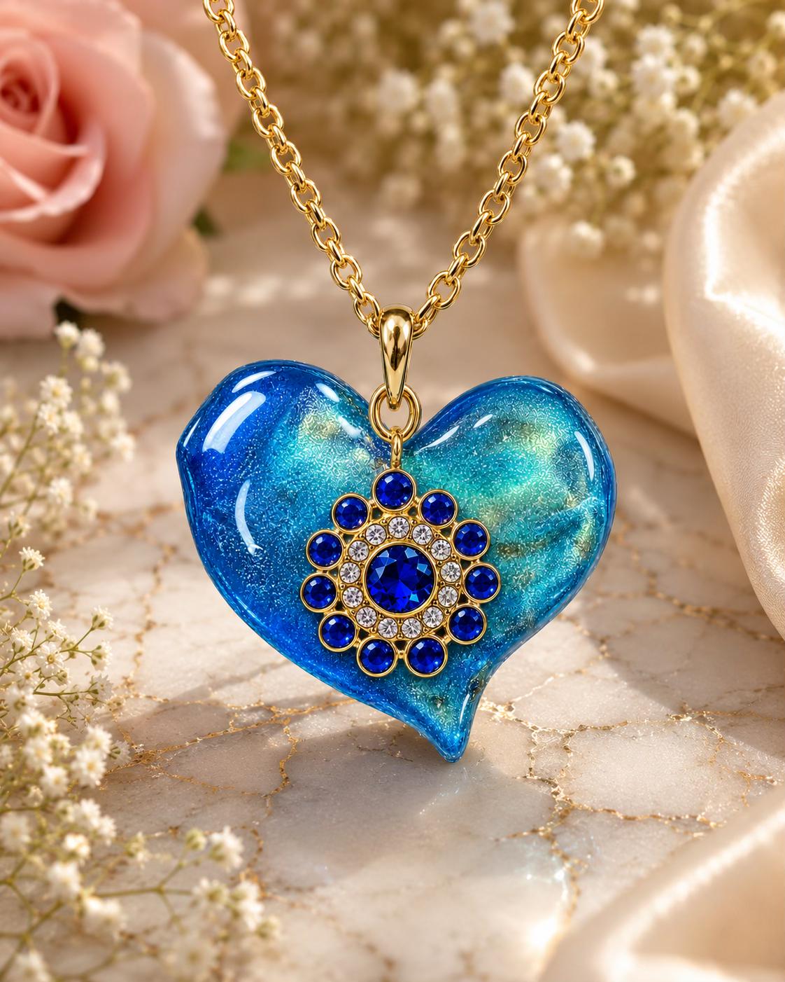 BLUE HEART PENDANT